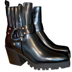 Motorcycle Biker Boots- Enslee Shoe Dazzle moto harness